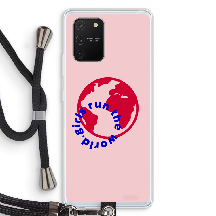 Run The World: Samsung Galaxy S10 Lite Transparant Hoesje met koord