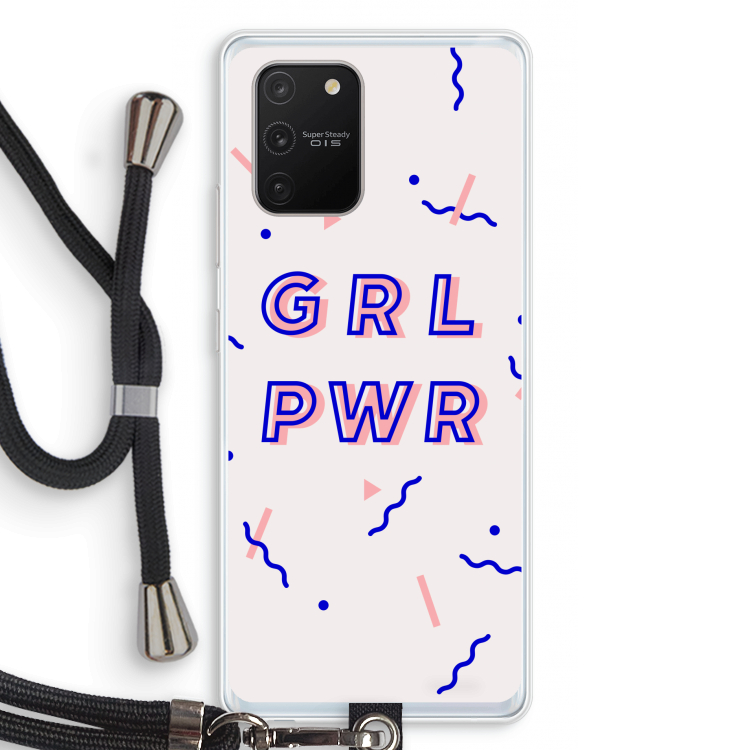 GRL PWR: Samsung Galaxy S10 Lite Transparant Hoesje met koord
