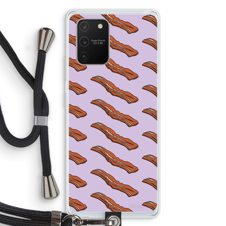 Bacon to my eggs #2: Samsung Galaxy S10 Lite Transparant Hoesje met koord