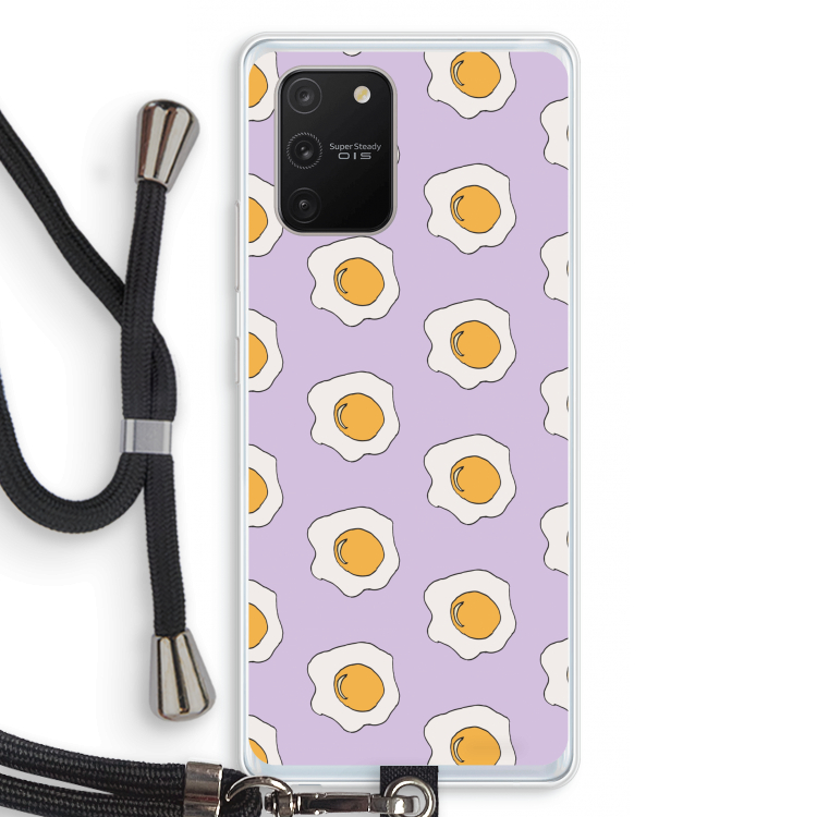 Bacon to my eggs #1: Samsung Galaxy S10 Lite Transparant Hoesje met koord