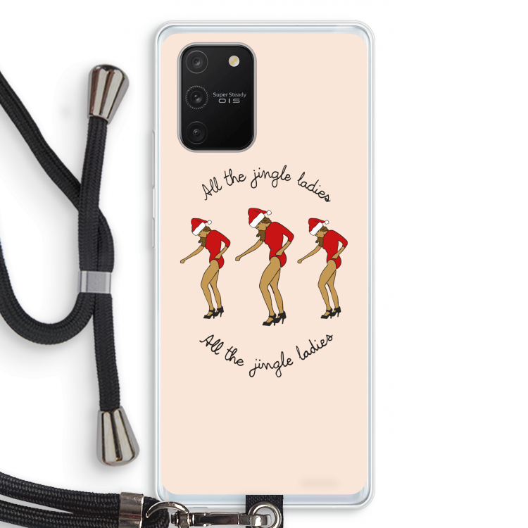 Jingle Ladies: Samsung Galaxy S10 Lite Transparant Hoesje met koord