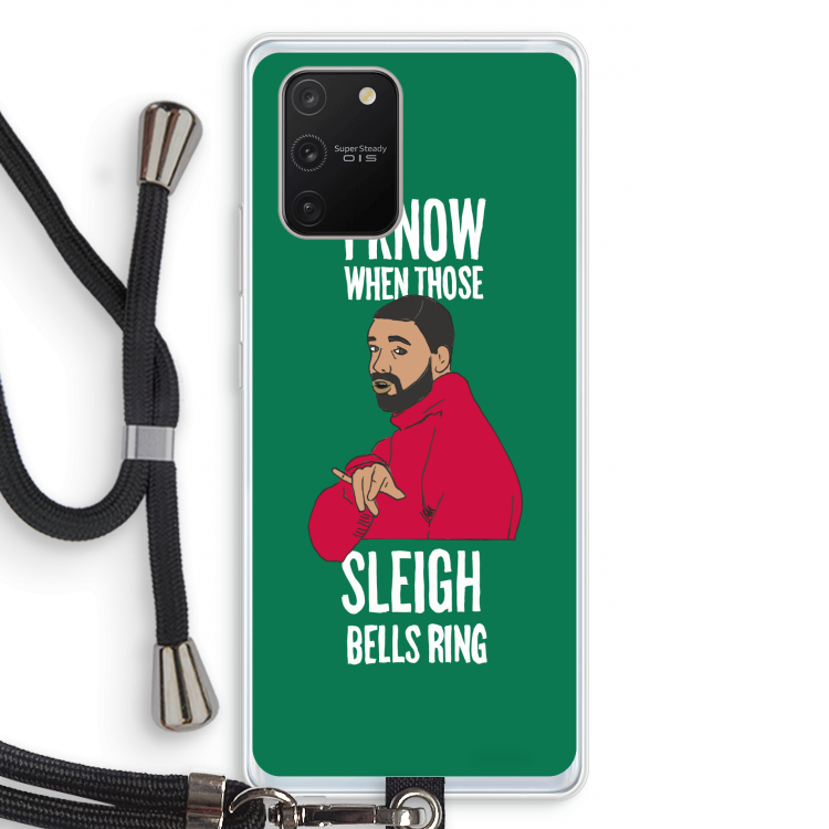 Sleigh Bells Ring: Samsung Galaxy S10 Lite Transparant Hoesje met koord