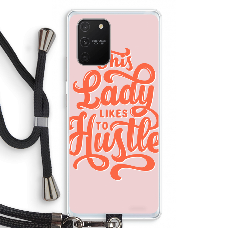 Hustle Lady: Samsung Galaxy S10 Lite Transparant Hoesje met koord