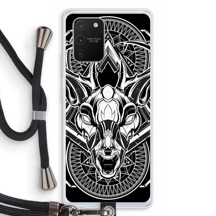 Oh Deer: Samsung Galaxy S10 Lite Transparant Hoesje met koord