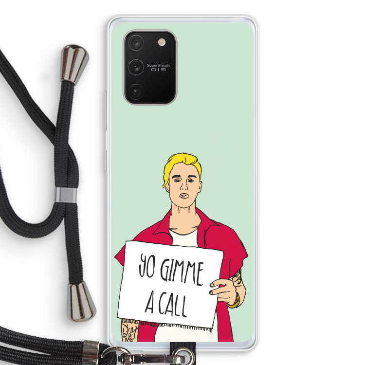 Gimme a call: Samsung Galaxy S10 Lite Transparant Hoesje met koord