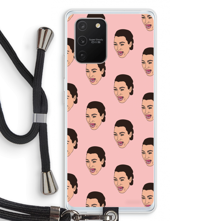 Ugly Cry Call: Samsung Galaxy S10 Lite Transparant Hoesje met koord