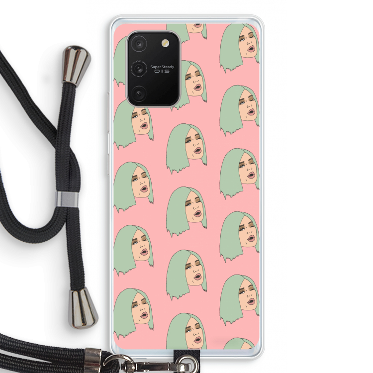 King Kylie: Samsung Galaxy S10 Lite Transparant Hoesje met koord