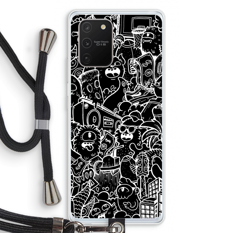 Vexx Black City : Samsung Galaxy S10 Lite Transparant Hoesje met koord