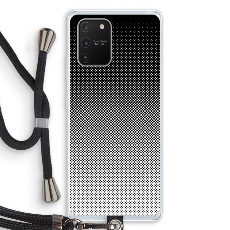 Musketon Halftone: Samsung Galaxy S10 Lite Transparant Hoesje met koord