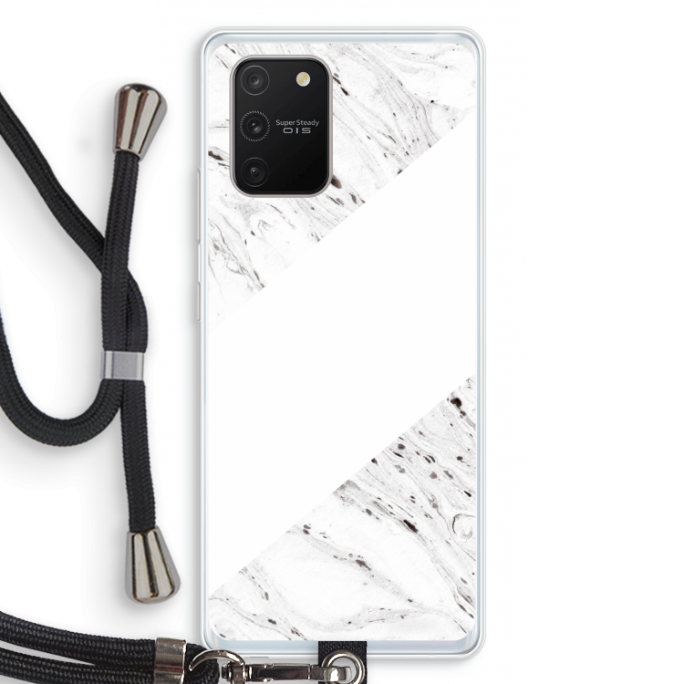 Biggest stripe: Samsung Galaxy S10 Lite Transparant Hoesje met koord