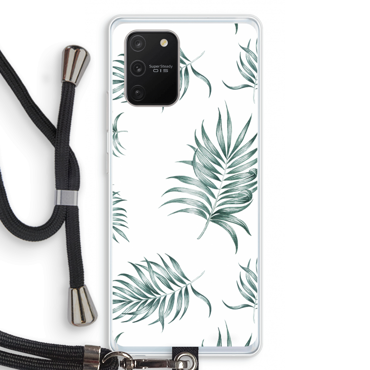 Simple leaves: Samsung Galaxy S10 Lite Transparant Hoesje met koord