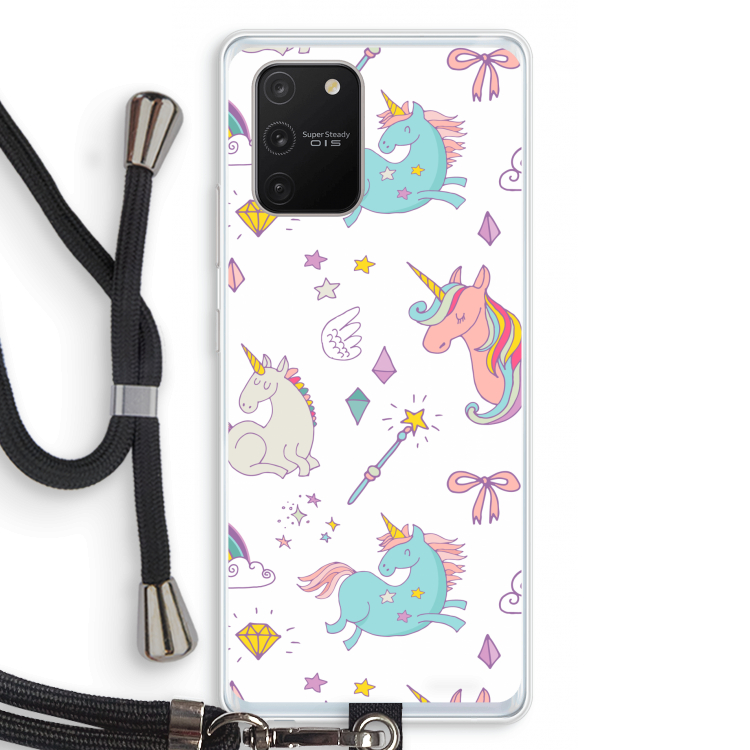 Fantasiewereld: Samsung Galaxy S10 Lite Transparant Hoesje met koord