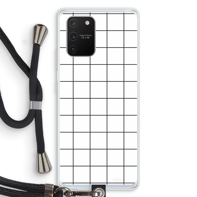 Rooster: Samsung Galaxy S10 Lite Transparant Hoesje met koord