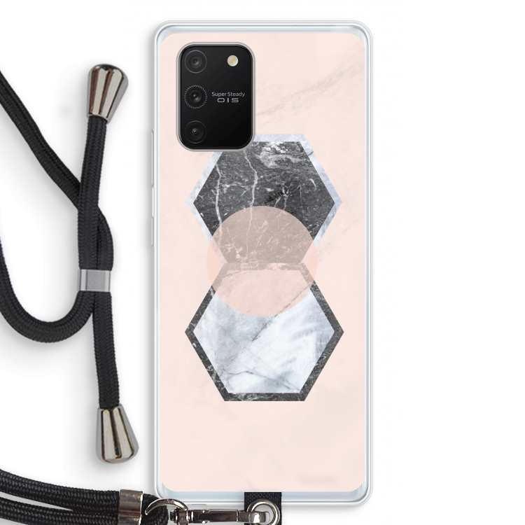 Creatieve toets: Samsung Galaxy S10 Lite Transparant Hoesje met koord