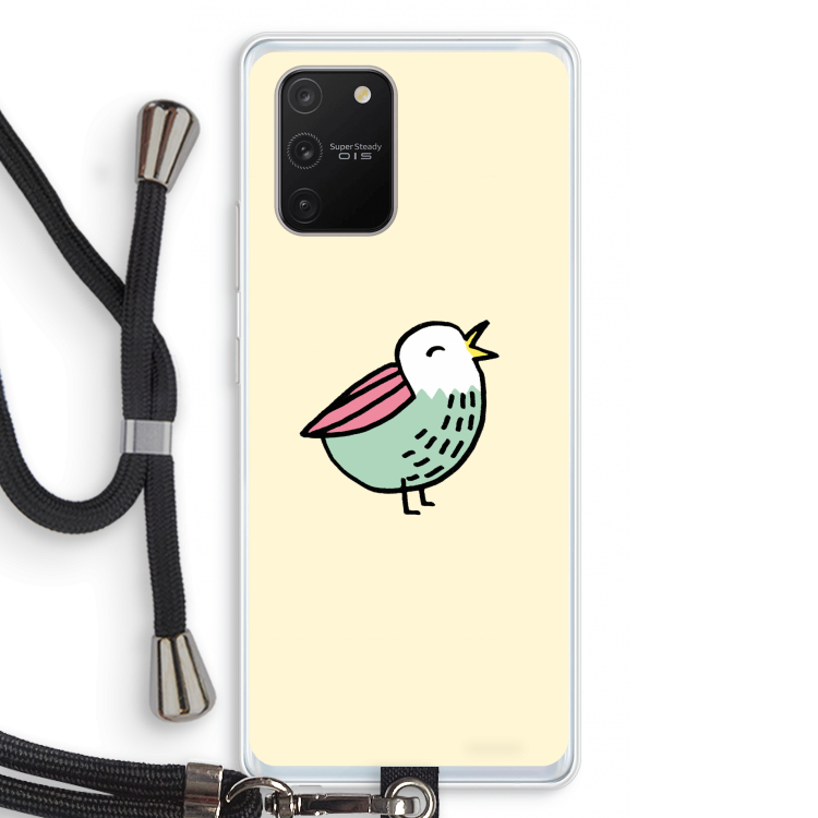 Birdy: Samsung Galaxy S10 Lite Transparant Hoesje met koord