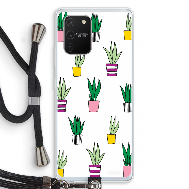 Sanseveria: Samsung Galaxy S10 Lite Transparant Hoesje met koord