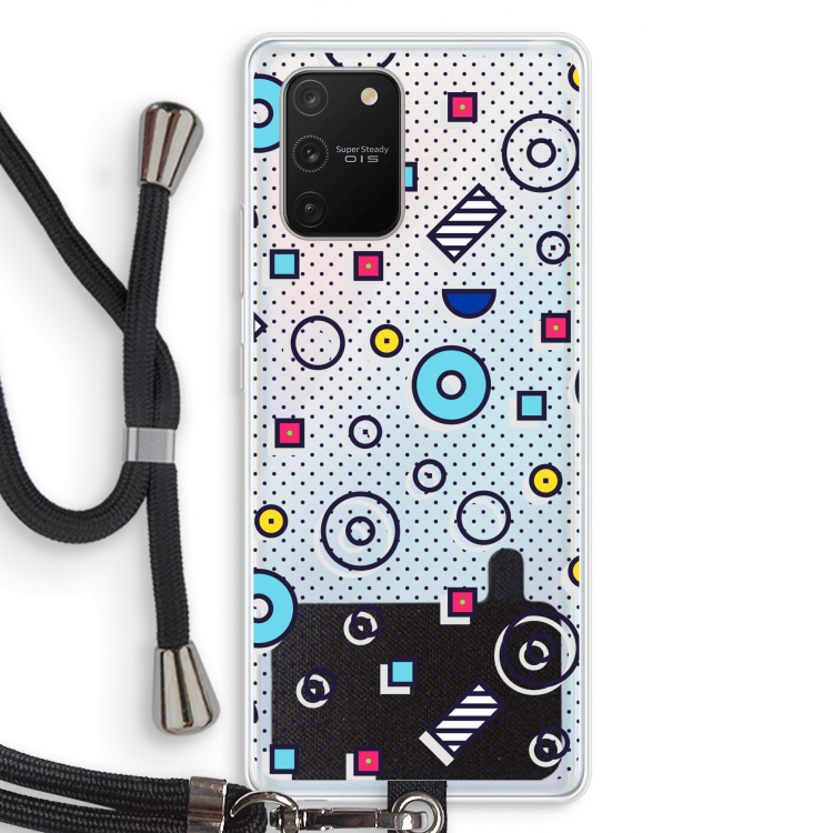 8-bit N°9: Samsung Galaxy S10 Lite Transparant Hoesje met koord