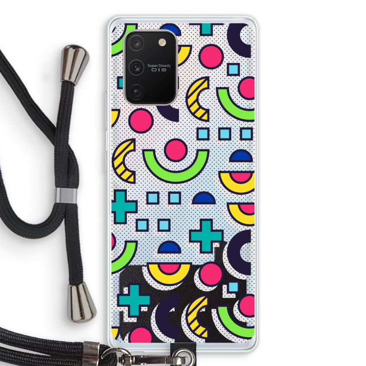 8-bit N°6: Samsung Galaxy S10 Lite Transparant Hoesje met koord
