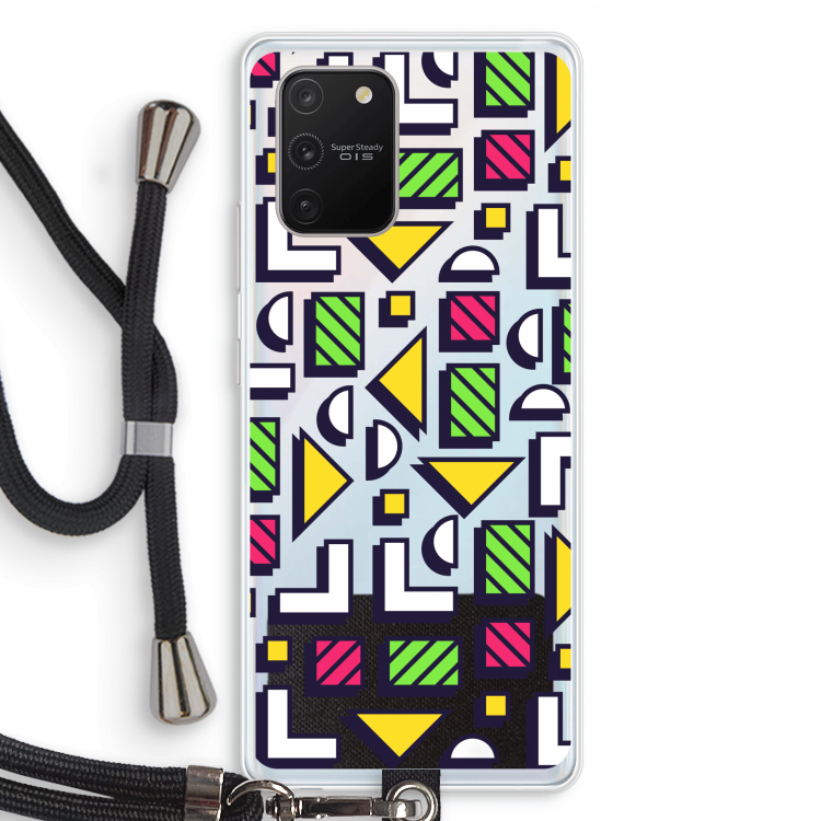 8-bit N°4: Samsung Galaxy S10 Lite Transparant Hoesje met koord