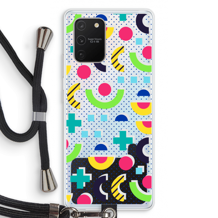 8-bit N°1: Samsung Galaxy S10 Lite Transparant Hoesje met koord
