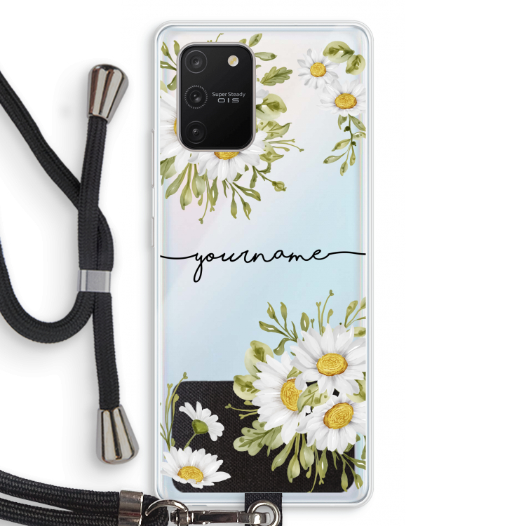 Daisies: Samsung Galaxy S10 Lite Transparant Hoesje met koord