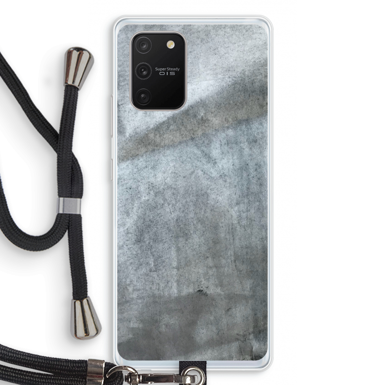 Grey Stone: Samsung Galaxy S10 Lite Transparant Hoesje met koord