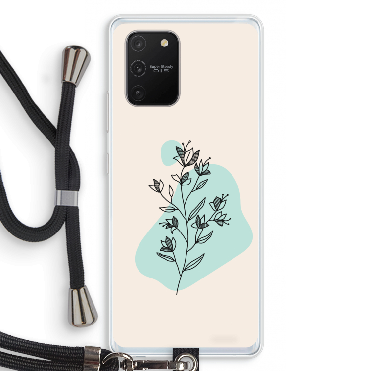 Violets are blue: Samsung Galaxy S10 Lite Transparant Hoesje met koord