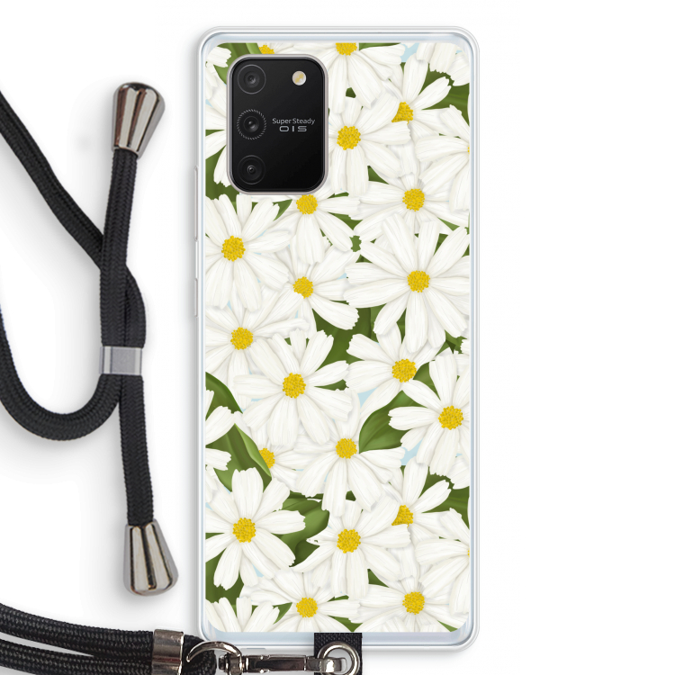 Summer Daisies: Samsung Galaxy S10 Lite Transparant Hoesje met koord