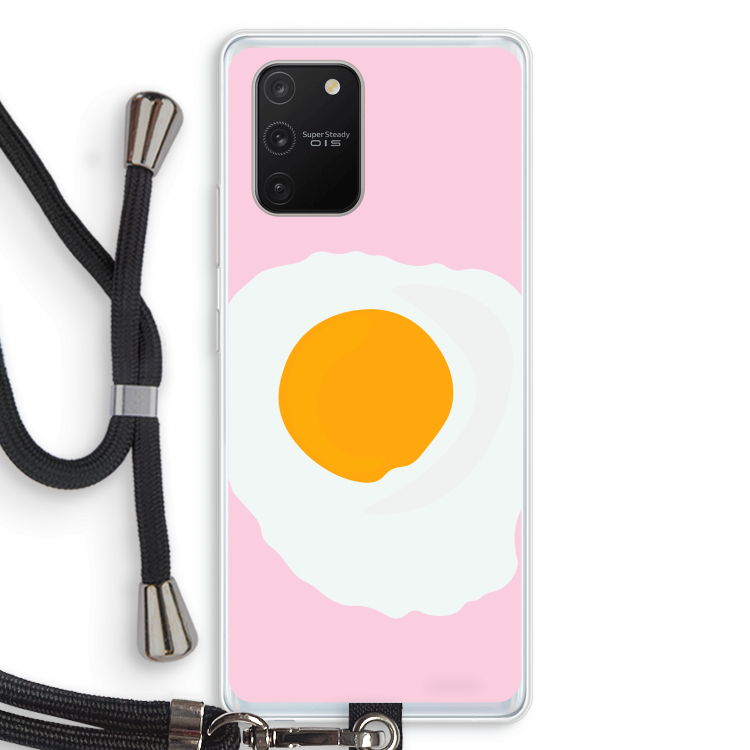 Sunny side up: Samsung Galaxy S10 Lite Transparant Hoesje met koord
