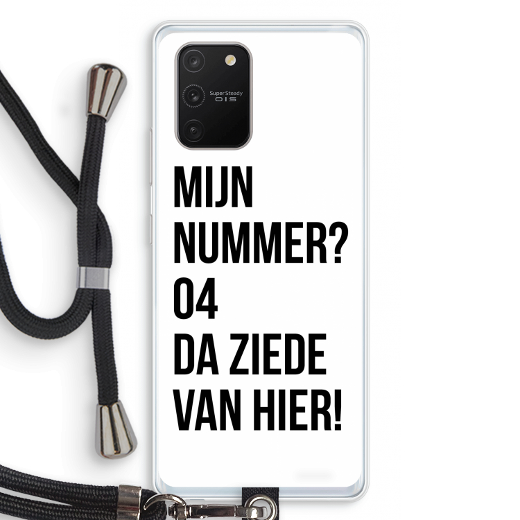 Da ziede van hier: Samsung Galaxy S10 Lite Transparant Hoesje met koord