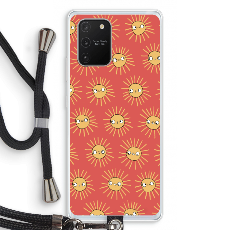 Zon: Samsung Galaxy S10 Lite Transparant Hoesje met koord
