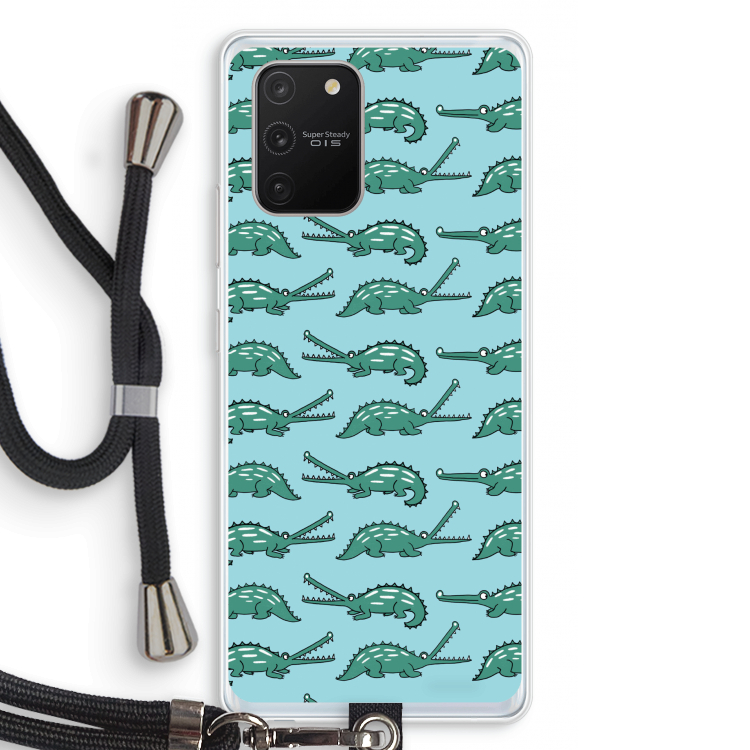 Kroko: Samsung Galaxy S10 Lite Transparant Hoesje met koord
