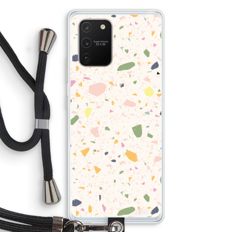 Terrazzo N°21: Samsung Galaxy S10 Lite Transparant Hoesje met koord