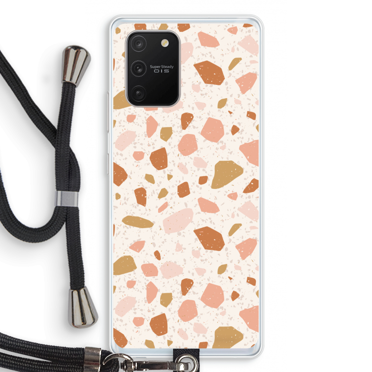 Terrazzo N°18: Samsung Galaxy S10 Lite Transparant Hoesje met koord