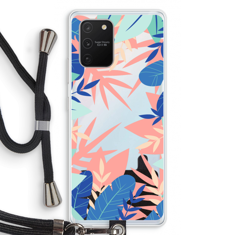 Tropisch: Samsung Galaxy S10 Lite Transparant Hoesje met koord
