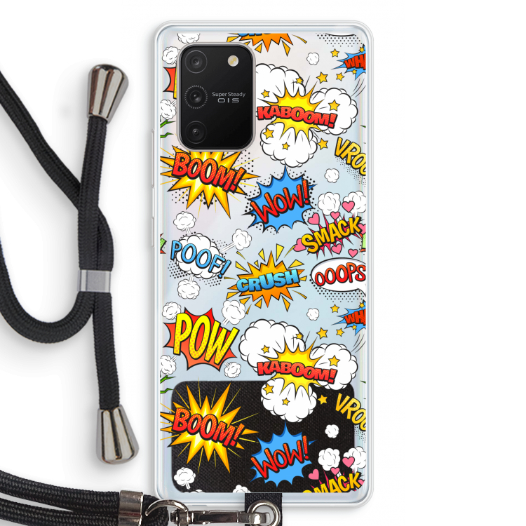 Pow Smack: Samsung Galaxy S10 Lite Transparant Hoesje met koord
