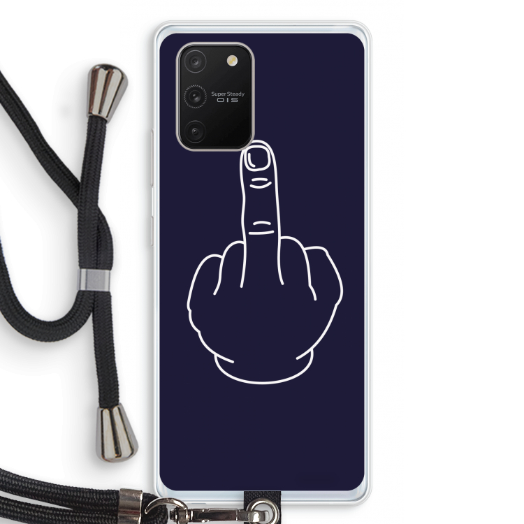 F**k U: Samsung Galaxy S10 Lite Transparant Hoesje met koord