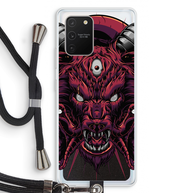 Hell Hound and Serpents: Samsung Galaxy S10 Lite Transparant Hoesje met koord