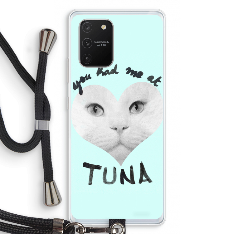 You had me at tuna: Samsung Galaxy S10 Lite Transparant Hoesje met koord