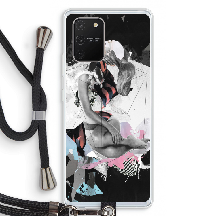 Camouflage de sommeil: Samsung Galaxy S10 Lite Transparant Hoesje met koord