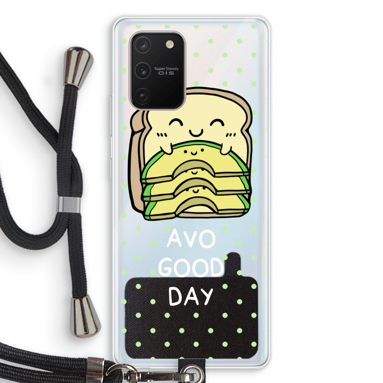 Avo Good Day: Samsung Galaxy S10 Lite Transparant Hoesje met koord