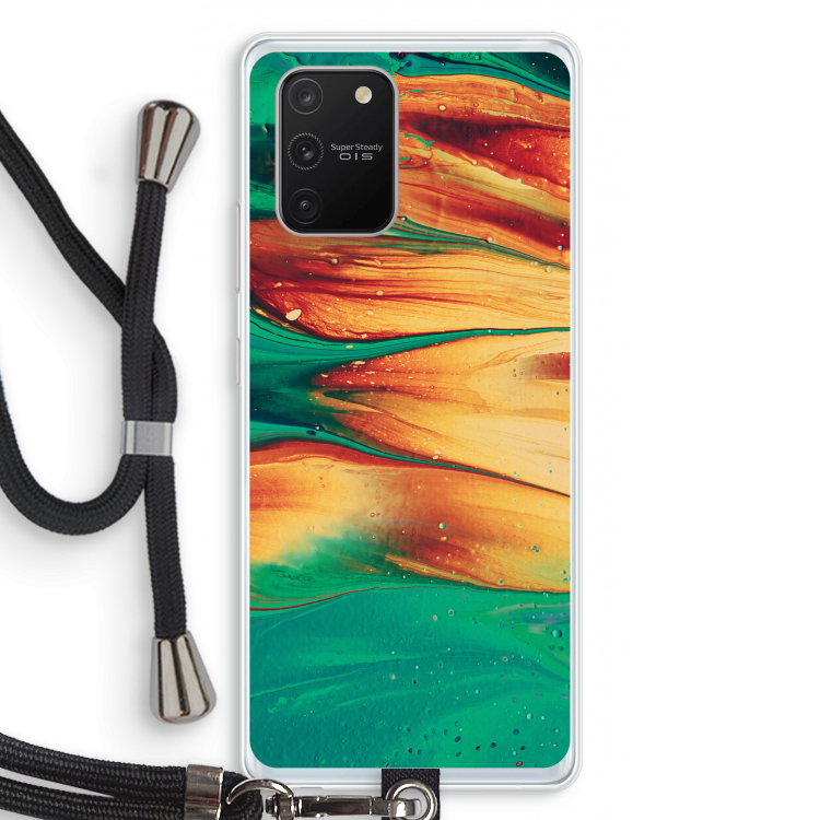 Green Inferno: Samsung Galaxy S10 Lite Transparant Hoesje met koord