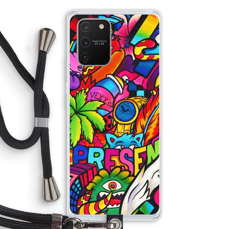 Represent: Samsung Galaxy S10 Lite Transparant Hoesje met koord