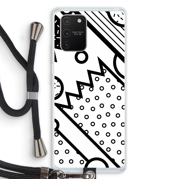 Pop Art #4: Samsung Galaxy S10 Lite Transparant Hoesje met koord