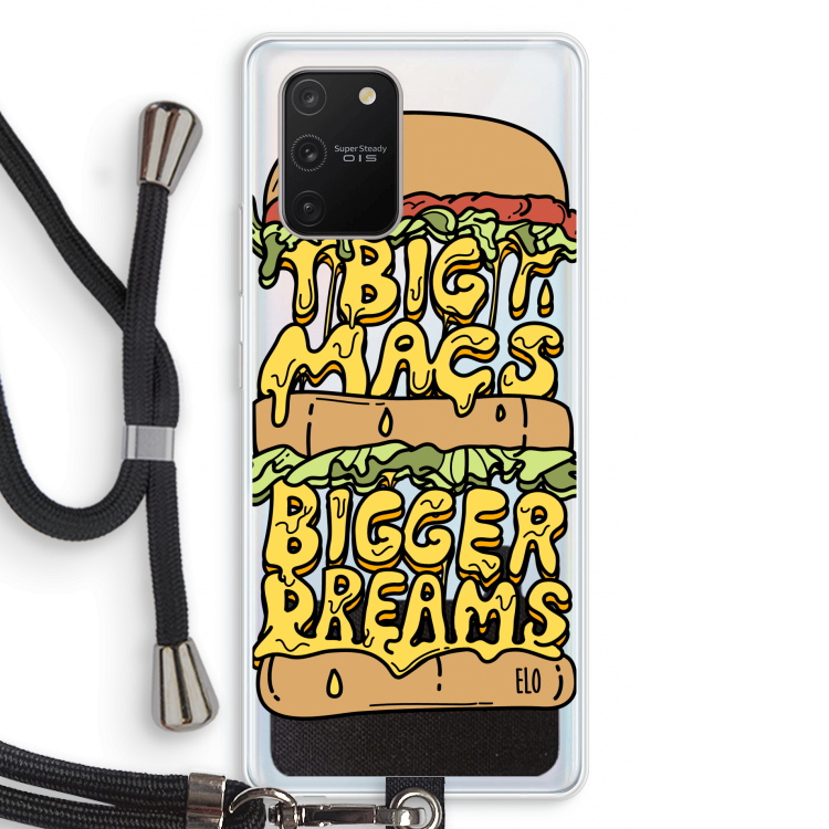 Big Macs Bigger Dreams: Samsung Galaxy S10 Lite Transparant Hoesje met koord