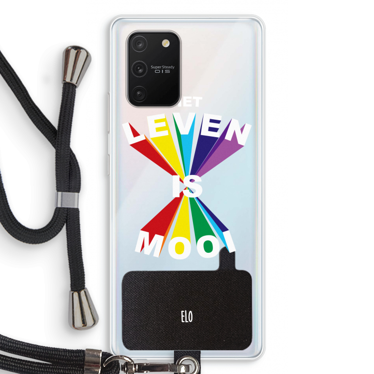 Het Leven Is Mooi: Samsung Galaxy S10 Lite Transparant Hoesje met koord