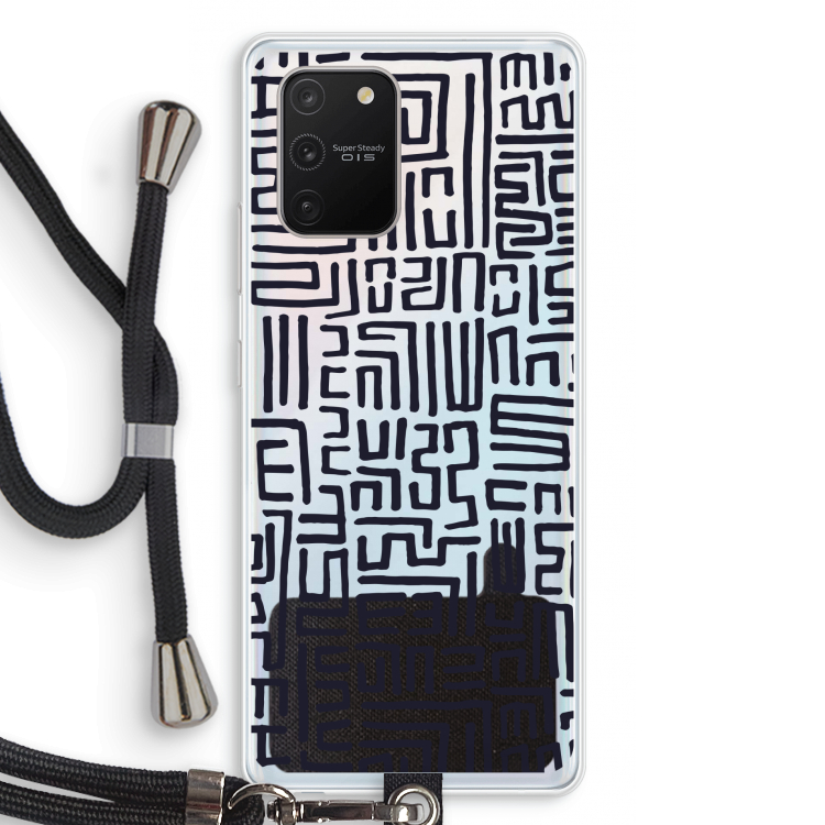 Moroccan Print: Samsung Galaxy S10 Lite Transparant Hoesje met koord