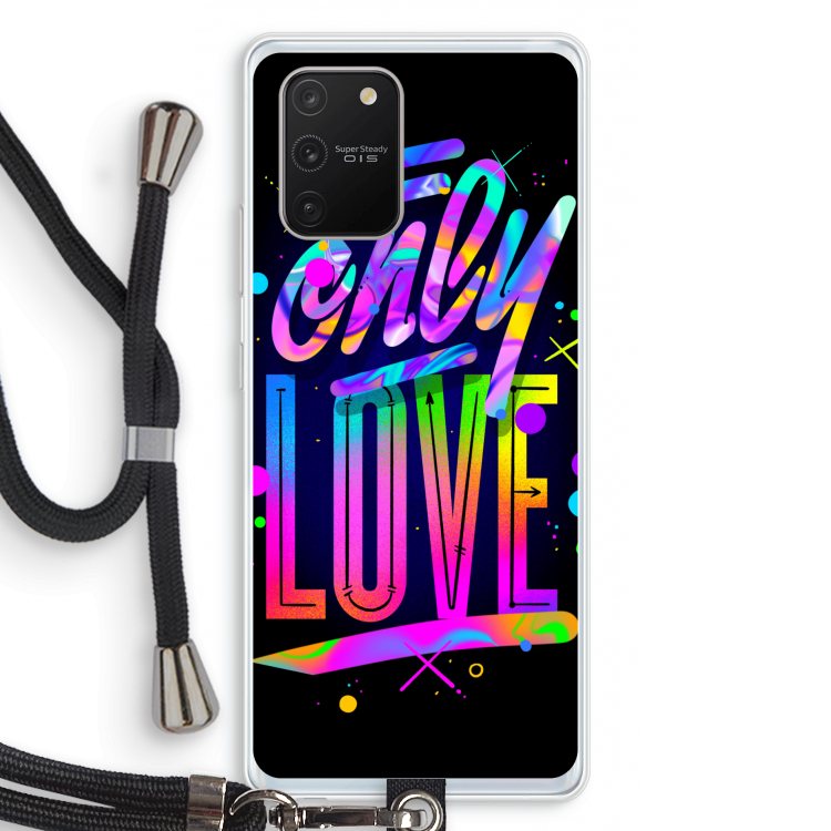 Only Love: Samsung Galaxy S10 Lite Transparant Hoesje met koord