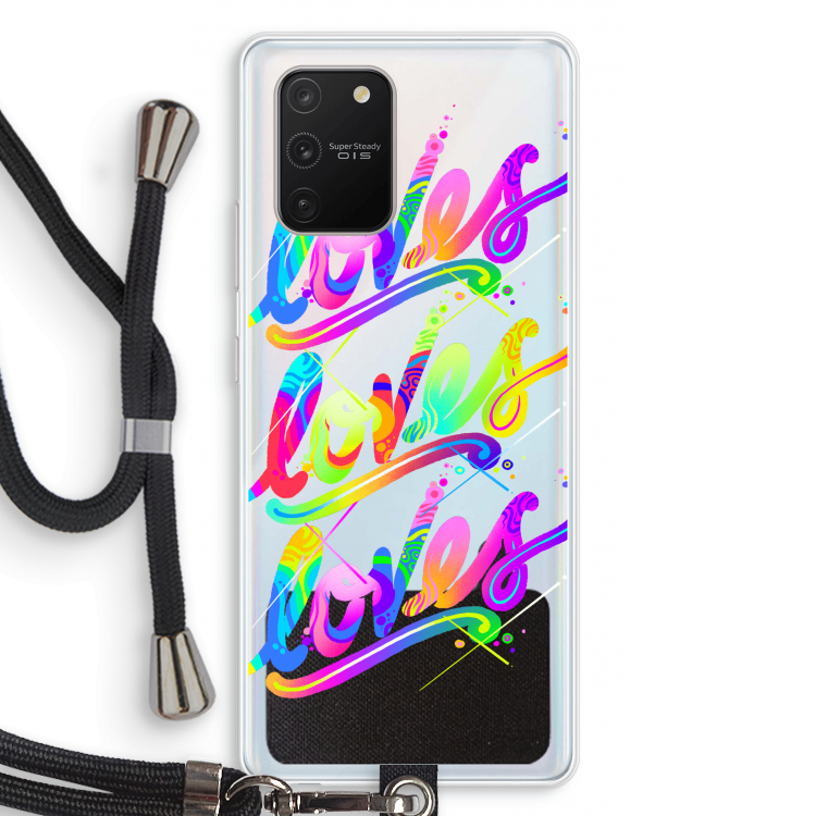 Loves: Samsung Galaxy S10 Lite Transparant Hoesje met koord