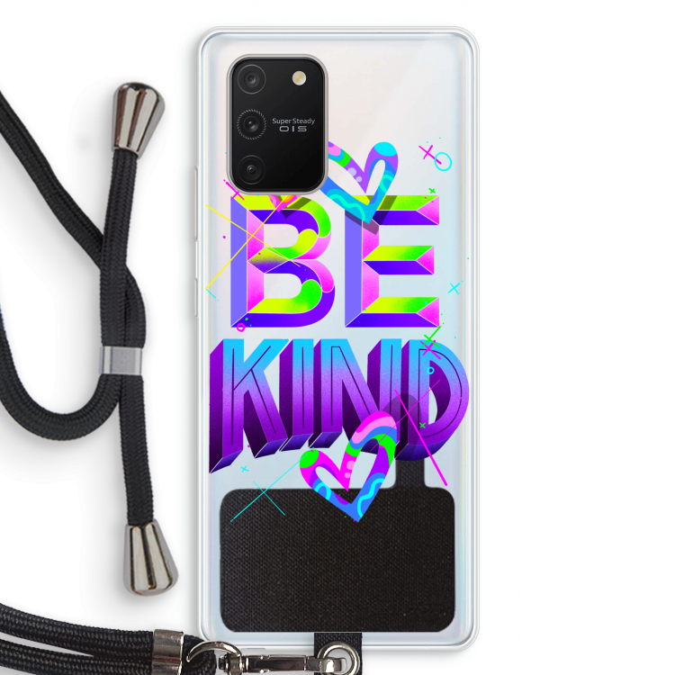 Be Kind: Samsung Galaxy S10 Lite Transparant Hoesje met koord